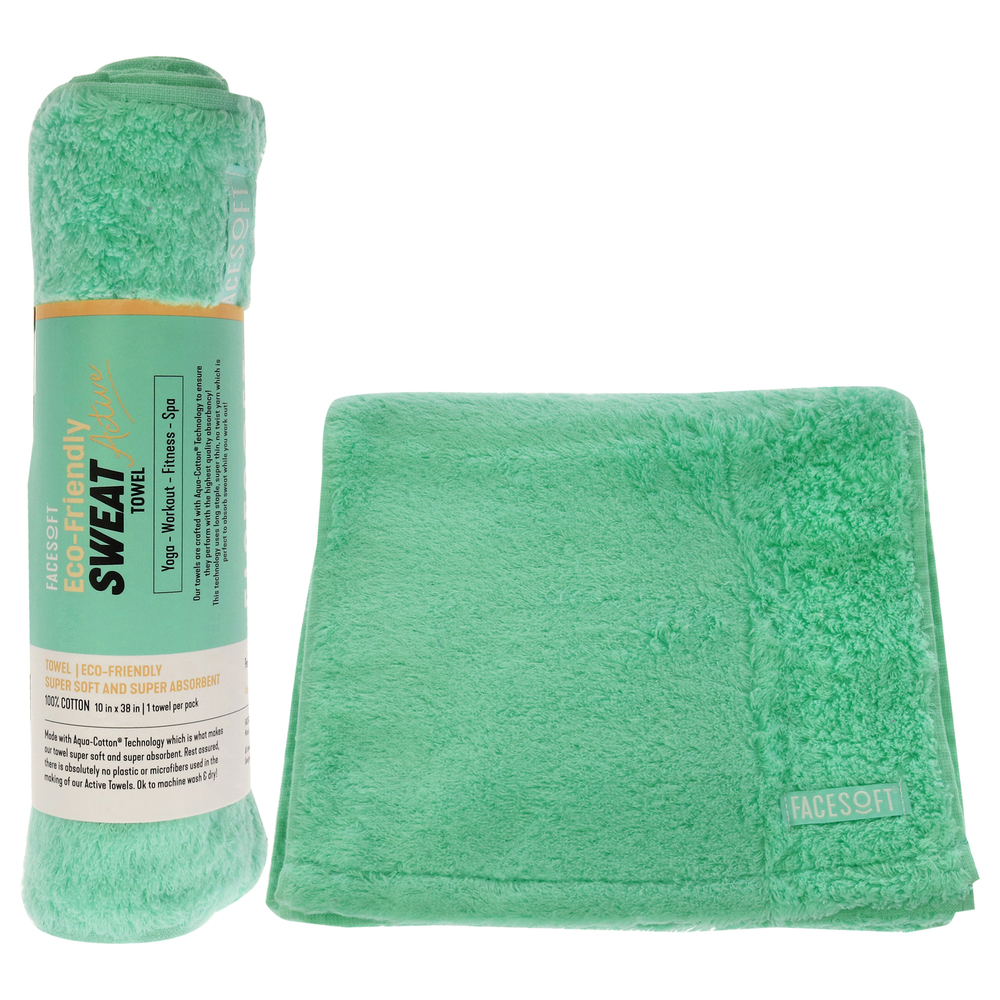 Eco Sweat Active Towel - Aqua by Facesoft for Unisex - 1 Pc Towel